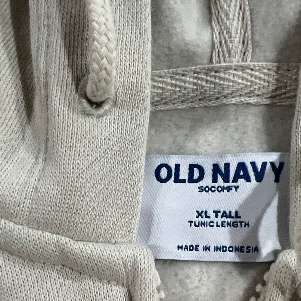 Old Navy Off-White Zip-Up Hoodie - Picture 2 of 3